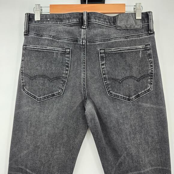 American Eagle Men's Stretch Airflex 360 Distressed Slim Jeans Dark Gray Black - Picture 4 of 14